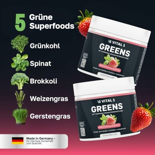 Vital Greens Nahrungsergänzungsmittel mit Superfoods