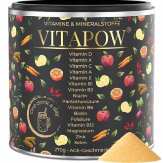 Dose mit Vitaminen und Mineralstoffen von Vitapow